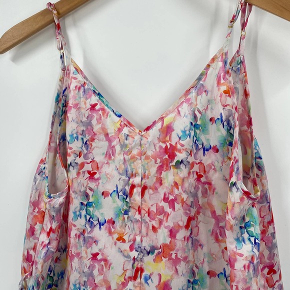 Naked Princess Le Marche Silk Romper Seychelles Print Size Large - Picture 2 of 6